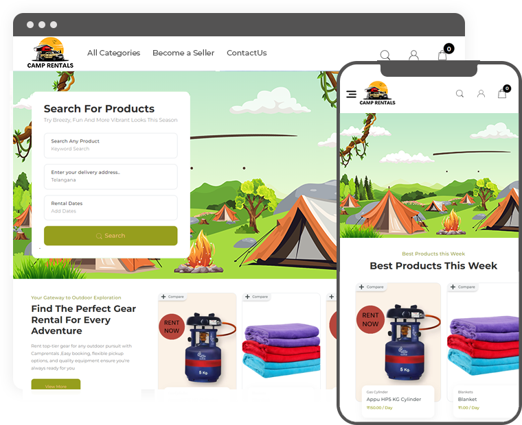 Camp Rentals – Adventure & Camping Equipment Rental Marketplace