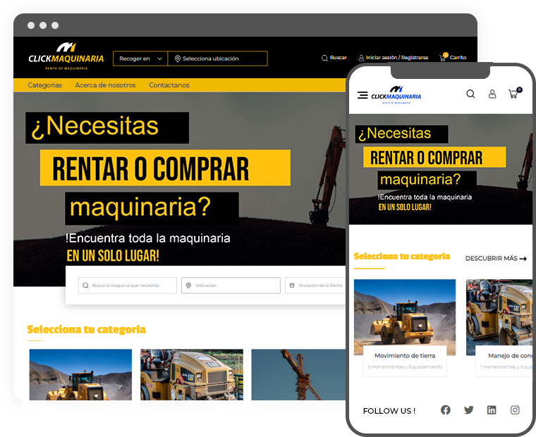 Click Maquinaria - Heavy Equipment Rental Marketplace