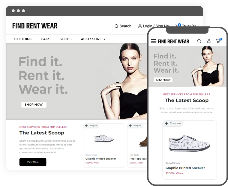 Start Online Dress Rental Marketplace with YoRent Software
